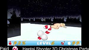 Hentai Shooter Unleashes Big Tits At Christmas Party Monster Fuck