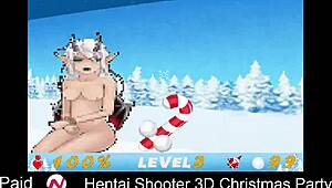 Hentai Shooter Unleashes Big Tits At Christmas Party Monster Fuck
