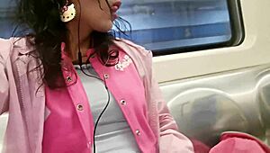 hey, saw this femboy flashing panties on the metro today