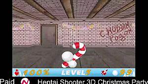 Hentai Shooter Unleashes Big Tits At Christmas Party Monster Fuck