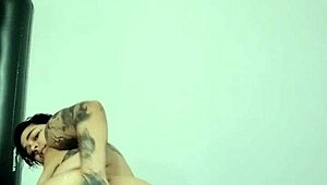 Young Latina Goth Girl Tries First Anal With Glass Dildo, Stretching Her Big Ass