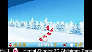 Hentai Shooter Unleashes Big Tits At Christmas Party Monster Fuck