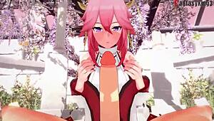 YAE MIKO SUCKS HARD IN POV PROMO