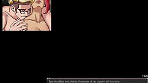 Tyra Swiftgrip lands in sinners with ripped clothes