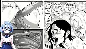 Girls Night Out Turns Into Wild Futanari Cartoon Action