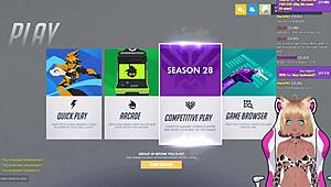 Vtuber Lewdneko Gets Spanked Playing Overwatch Part 1