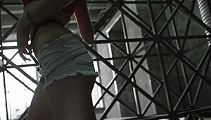 Is Sonya teasing you with her natural tits?