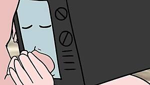 tv woman sucks cameraman cock while he sucks her pussy in the toilet