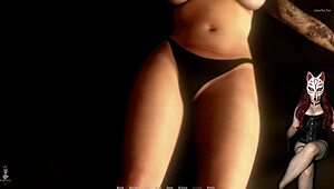 Corset Hentai Handjob For Old Neighbor