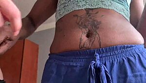 Desi Slut Teases My Petite Outie Navel for Fun