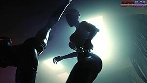 Hentai porn atomic heart v divokej 3D akcii! 😜