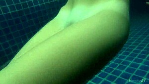 Hey, Check Blonde Wendy Swimming Nude in the Pool Today!