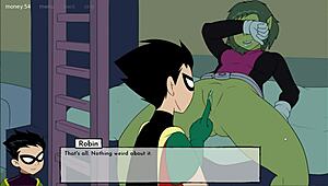 teen titans in episode 6 get wild with jinxed action in this hentai cartoon full of alien monster chaos.