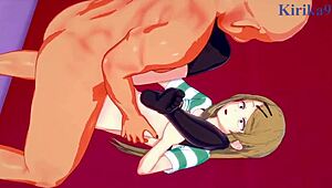 Saya End and Hajime Owari Intense Sex with Old Man - Dagashi Kashi Hentai