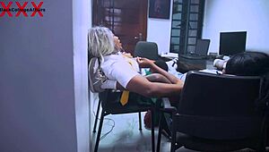 can you handle two hot babes giving the best sex in my office?