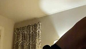 Danielle rides Cody's big dick in fishnets 😍