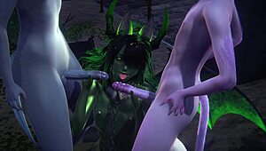 Hey, ever seen a kinky dragon bang a tanuki in the park?