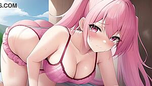 AI ANIME GARL2 GETS INTO SOME HENTAI FUN WITH HER ANIME BUDDIES