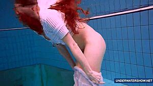 amazing hairy underwater tease by marketa