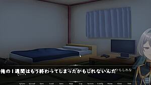 What happens in this crossdressing game trial with machine subtitles?