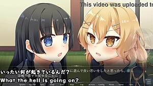 What happens in this crossdressing game trial with machine subtitles?