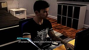 In this erotic game, characters intertwine in a captivating story of desire.