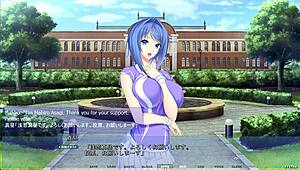 mahiru says, 'i'm masturbating in the garden with my big tits'