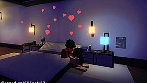 Demon Fucks One of His Hot Fans on Roblox in Wild Missionary Creampie