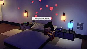 Demon Fucks One of His Hot Fans on Roblox in Wild Missionary Creampie