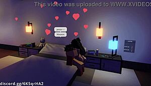Demon Fucks One of His Hot Fans on Roblox in Wild Missionary Creampie