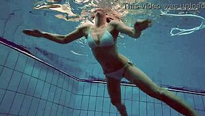 Ever seen Alla strip and swim naked in a steamy pool?