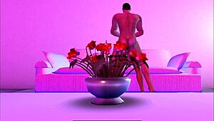 He Came Home and Discovered His Anime Wife in Hentai Cartoon Scene with Detailed Actions