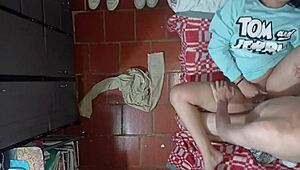 Is the stepson seducing his stepmother on camera?