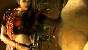 Beautiful Exotic Indian Babe Teases With Clothes Ripped, Revealing Nude Body In Glamour Scene