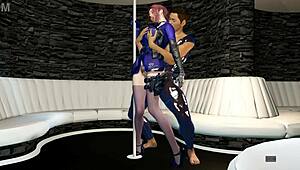 Beauty Officer Takes Hard Fuck in 3D Animation Part 02