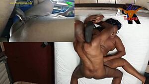 real massive ebony ass on this amateur milf from the hood
