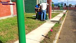 la perra danna hot asks two guys for some street action