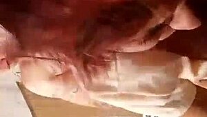 Crazy Tit Play on the Couch!