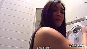 Seductive Czech Teen Lured from Mall for POV Pounding