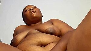 horny ebony housewife squirts hard, full vid on red - mara exotic