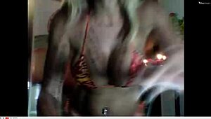 i'm maribel zambrano showing my big tits on twitcam part3