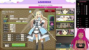 Vtuber Lewdneko Moans During Evenicle Creampie Scene.