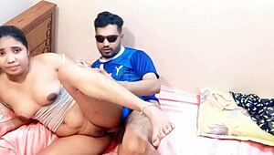 Young Couple of Newlyweds Have Rough Sex Up Close. Bride Takes Monster Cock with Intense Licking.