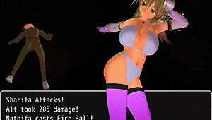 i cant believe im watching this girl b hero scene with sharifa, its so anime-like and hentai-ish