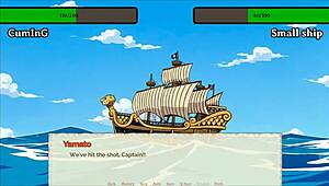 Creampie that teen pirate pussy in the hentai game.