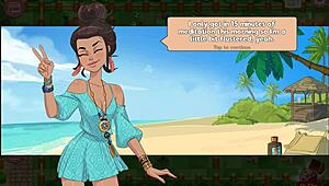 Nutaku booty farm hentai game part 08 with ass flashing brunette sex