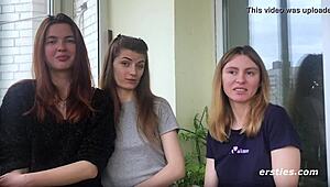 man, this uninhibited threesome with horny girls is wild as heck!