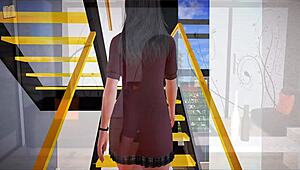 hey, check out my new family with big tits and ass in this anime hentai game