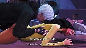 Érezd a játékos Hearts-ot ebben a 3D hentai preview-ban