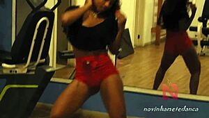 yo, watch this slut dancing and throwing her ass to the wall, wanna join?